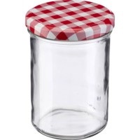 Westmark, Sturzglas 440ml, Sturzglas 440ml, m. rot-weiss Deckel, 82 mm