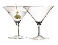 LSA International, 2er Set Bar Martiniglas 180ml Klar, LSA International Cocktailglas-Set Batt