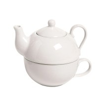 Cosy & Trendy, Teekanne m. Tasse, weiss 26cl,21cl, 
