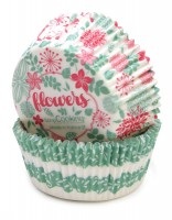 ScrapCooking, Scrapcooking - 36er-Set Papierförmchen Flowers - Multicolor, Papierförmchen Blumen, 36Stk