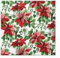 Diverse, diverse Servietten Servietten Cocktail, Servietten Cocktail 20x glory Weihnachtsstern, 25x25cm