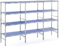 Tournus, Regal mit 4 Ebenen, Kunststoff, 1192x560x1750mm, Regal mit 4 Ebenen, Kunststoff, 1192x560x1750mm