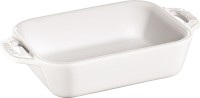 STAUB, Staub-Auflaufform 20 x 16 cm, Weiss, STAUB Auflaufform »20 x 16 cm« Keramik