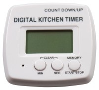 andersign, 1x Thermometer digital mit Timer, Küchentimer digital