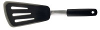 Wine & gourmet, Wine & Gourmet - Schaber 34 cm - Schwarz und Silber, GG Pfannenwender flexibel L34cm Silikon