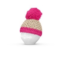 58products, Eierbecher Mütze Elfenbein / Magenta