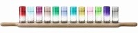 Diverse, diverse Gläser-Set Paddle, Paddle Grand Wodka Set Unterteil aus Eiche L77cm - farblic