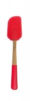 Pebbly, Pebbly - Spachtel rot, 28 cm, Teigspachtel 28cm rot Silikon Bambus