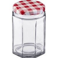Westmark, 6er Set 288ml 6eck Gläser, m. Deckel, 63 mm, 6er Set 270ml 6eck Gläser, m. Deckel, 63 mm