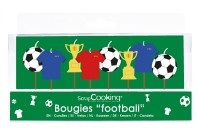 8tlg. Set Kerzen Fussball