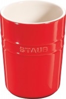 STAUB, Staub-Staub Utensil Holder 11 cm, Red, Keramik Kellenbehälter, rot, 11x15cm, 0.9l