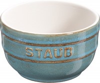 STAUB, Keramik Ramequin rund, 2er Set, antik-türkis, 8 cm, Keramik Ramequin rund, 2er Set, antik-türkis, 8cm