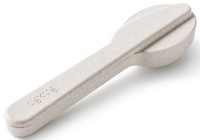 LEKUE, Besteck-Set 3tlg mit Etui beige organic, 