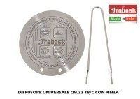 Frabosk, 1x Induktionsadapterplatte, Frabosk - Induktionsdiffusorplatte aus 18/c-Stahl, 22 cm Frabosk