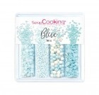 Scrap Cooking, 4er Set Zuckerdekors Blue Mix 64g, 4er Set Zuckerdekors Blue Mix 64g