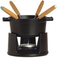 STAUB, 1x Fondue schwarz Mini 6tlg. 10cm, Fondue schwarz Mini 6tlg. 10cm
