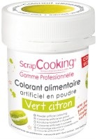 Scrap Cooking, Lebensmittelfarbpulver zitronengrün