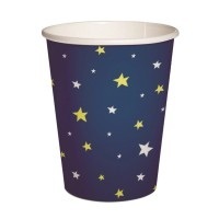 Diverse, diverse Pappbecher Maison, Pappbecher 10x Sternenhimmel 9.5x5.5x8cm - 0.25l