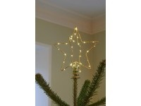 Sirius, Sirius Christmas Top LED Weihnachtsstern Baumspitze, Sirius Christbaumschmuck »LED Baumspitze goldfarben«, Timerfunktion
