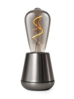 undefined, Humble - Tischlampe One, Silber - Silber, Humble Light one Titanium dunkel, 19.5x8.5 cm