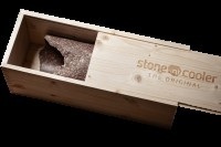 Steinobjekte, Weinkühler Holzbox Verpackung 15x15x40cm