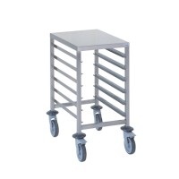 Tournus Equipment, Regalwagen GN1/1, 6 Einschübe, mit Ablage, H760mm, Regalwagen GN1/1, 6 Einschübe, mit Ablage, H760mm