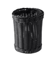 APS, Besteck Korb D12cm H15cm, schwarz PP, 