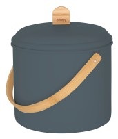 Pebbly, Pebbly Kompostbehälter 7l Metall u. Bambus mit Kohlefilter, diverse Komposteimer Pebbly