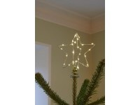 Sirius, Sirius Christmas Top LED Weihnachtsstern Baumspitze, Sirius Christbaumschmuck »LED Baumspitze silberfarben«, Timerfunktion