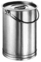 amsta, Zyl. Eimer mit Deckel 6 lt o/Bodenreif