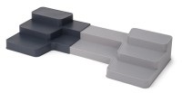Joseph joseph, Joseph Joseph - Organizer - Dunkelgrau und Hellgrau, Joseph Joseph CupboardStore Erweiterbarer Gestufter Organisator Grau