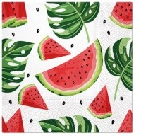 Diverse, Servietten Lunch 20x Wassermelone, 33x33cm, Servietten Lunch 20x Wassermelone, 33x33cm