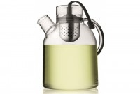 MENU, 1x Teekanne Kettle, Teekanne Kettle glas transparent / 1,5 l - Herausnehmbarer Teefilter - Menu transparent en glas