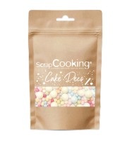 Scrap Cooking, Deko Zucker Perlen Bubbles bunt 70g, Zuckerstreusel Perlen bunt 70g