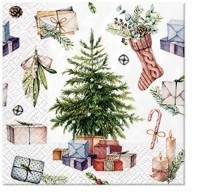 Diverse, diverse Servietten Servietten Cocktail, Servietten Cocktail 20x christmas at home, 25x25 cm