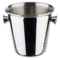 APS, Mini-Eiseimer 0.65lt. D10.5cm H10cm, Edelstahl