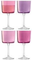 LSA, 4er Set Gems Weingläser 250ml Granat assort., Weinglas-Set Gems