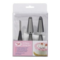 Tala, Tala - Spritzbeutel 5 mit Spritzbeutel-Aufsätzen, 6er Set Spritzbeutel 5 Aufsätzen und 1 Beutel