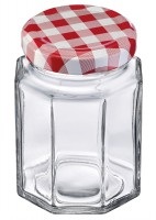 undefined, Westmark Gläser im 6er-Pack, 6er Set 191ml 6eck Gläser, m. Deckel, 58 mm