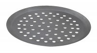 de Buyer, Pizzablech Blaustahl 24cm, Pizzablech rund gelocht D: 24cm Blaustahl