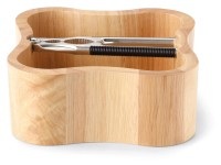 Continenta, Continenta Nussknacker mit Schale Holz, Continenta Nussknacker »Continenta Nussknacker mit Schale«, Schale aus Gummibaumholz gefertigt