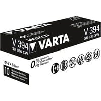 Varta, Professional V394, Batterie, Varta - 1.55 Volt Silberoxid Batterie Knopfzelle V394 (SR45 / SR936SW)
