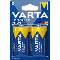 Varta, Varta High Energy - D Batterie (Blau/Silber), VARTA Batterie Longlife Power 4920121412 D/LR20, 2 Stück