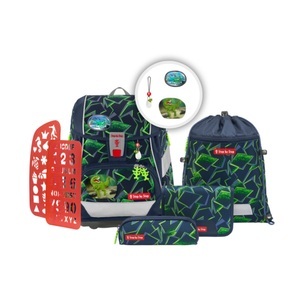 STEP BY STEP, Schulrucksack-Set, 6-teilig Schulrucksack-Set, 6-teilig, Step by - Schulthek-Set, 6-teilig, 40x29x22.5CM, Dunkelblau