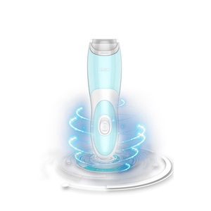 Sonstige Marke, (14-tlg. Set) Elektrische Baby Haar Schneidemaschine Kinder Rasierer inkl. Aufsätzen / Schablonen / Scheren - Hellblau, 