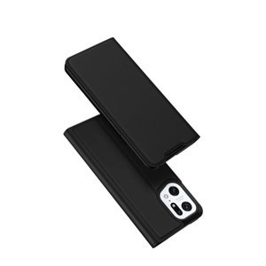 Dux Ducis, Dux Ducis - Oppo Find X5 Pro Flip Wallet Cover Leder Tasche - Schwarz, 