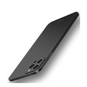 MOFI, Mofi - iPhone 14 Pro Hülle Hardcase Super Slim + Kameraschutz - Schwarz (Matt), 