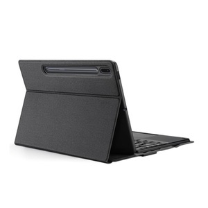 Dux Ducis, Dux Ducis - 2in1 Samsung Galaxy Tab S8+ Plus / Tab S7 FE 5G / Tab S7+ Plus Leder Schutzhülle Smart Cover Magnetische Bluetooth Tastatur - Schwarz, 