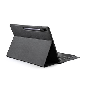 Dux Ducis, Dux Ducis - 2in1 Samsung Galaxy Tab S8 Ultra Leder Schutzhülle Smart Cover Magnetische Bluetooth Tastatur - Schwarz, 