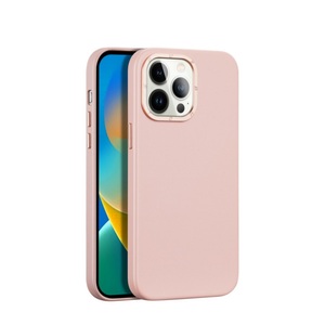 Dux Ducis, Dux Ducis - iPhone 14 Pro MagSafe Hardcase Leder Hülle Back Case - Rosa, 